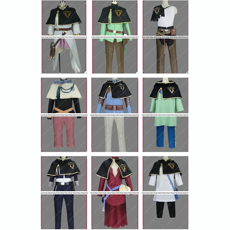 BlackClover Noell Silva Finral Vanessa Enoteca Group of Characters Anime Cosplay Costume,Customized Accepted