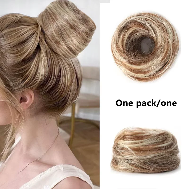 Messy Bun Hair Piece Straight Chignon Extension