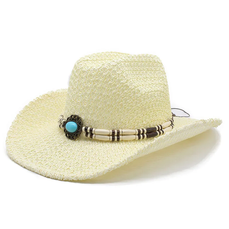 Ethnic-style Wide-brimmed Hollow Sun Hat For Women, Vacation Casual Sun Protection Hat, Men's Vintage Panama Hat
