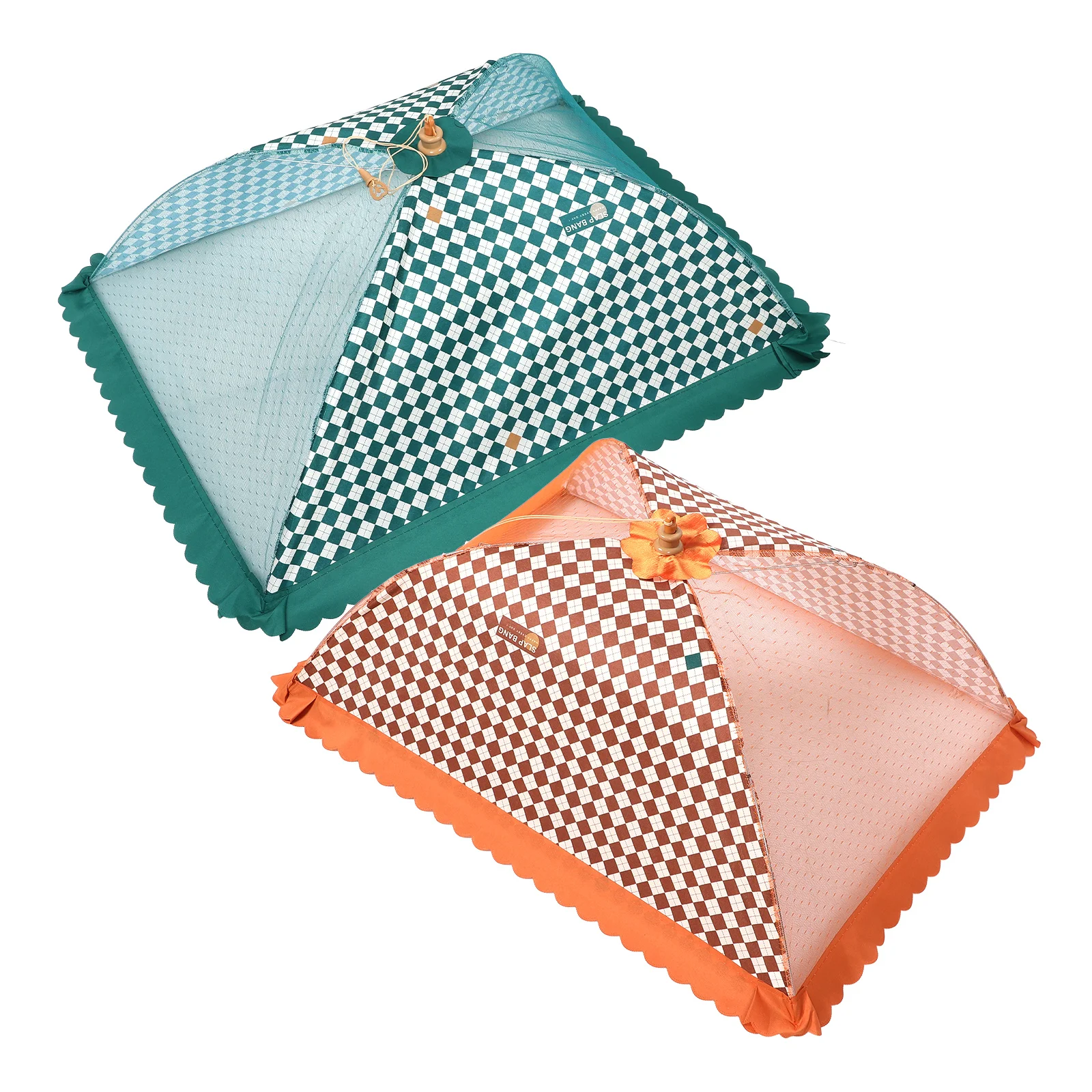 

2 Pcs Dish Cover Food Covers for outside Party Protection Fresh Keeping Without Mesh Nets Iron Desktop