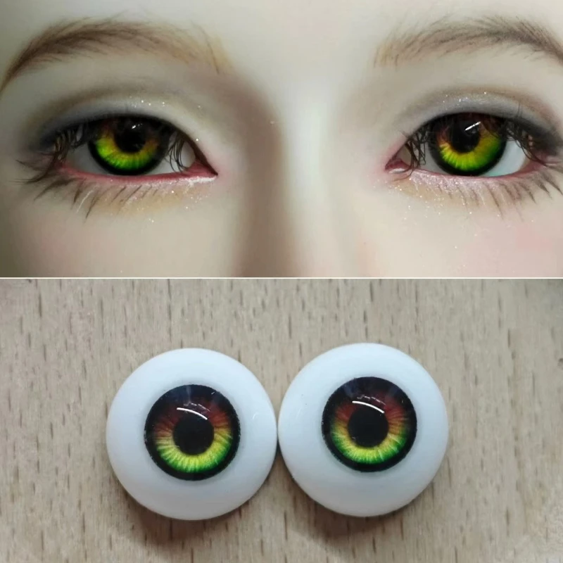 

8/10/12/14/16/18mm Doll's Eyes for 1/8 1/6 1/4 1/3 Bjd Doll Plaster Eyeball Girl Toys Dress Up Gift Play House Doll Accessories