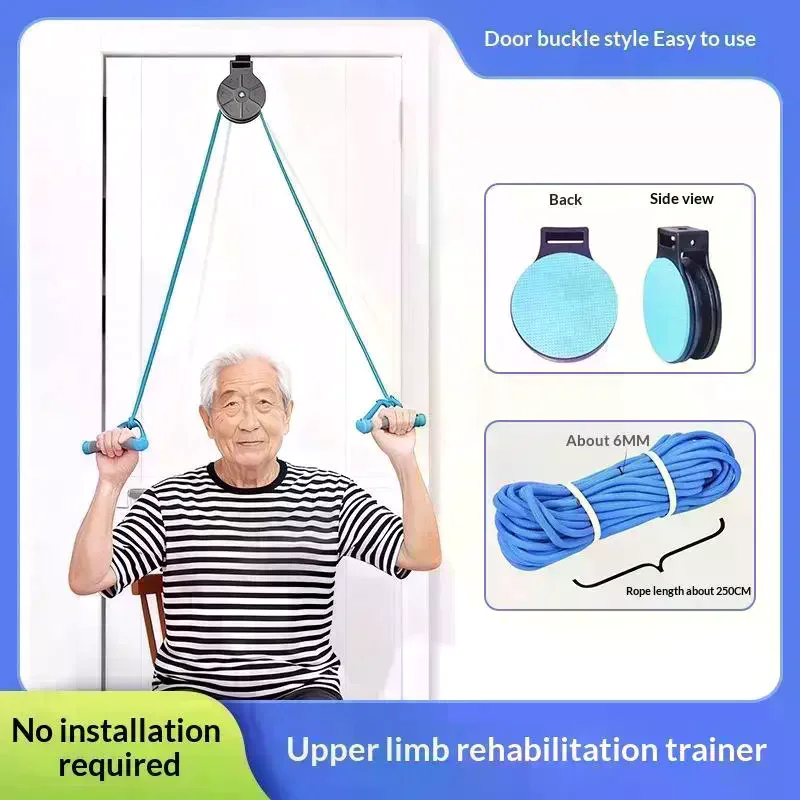 Shoulder Joint Exercise Brace Support Pulley Ring Elderly Stroke Hemiplegias Upper Limb Rehabilitation Train Rope