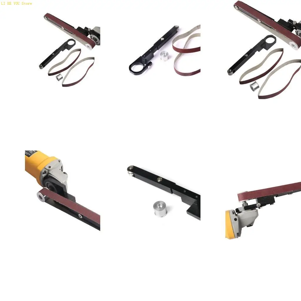 

W3JE Modified Sand Belt Machine Electric Belt Grinder Air Belt Sander Attachment