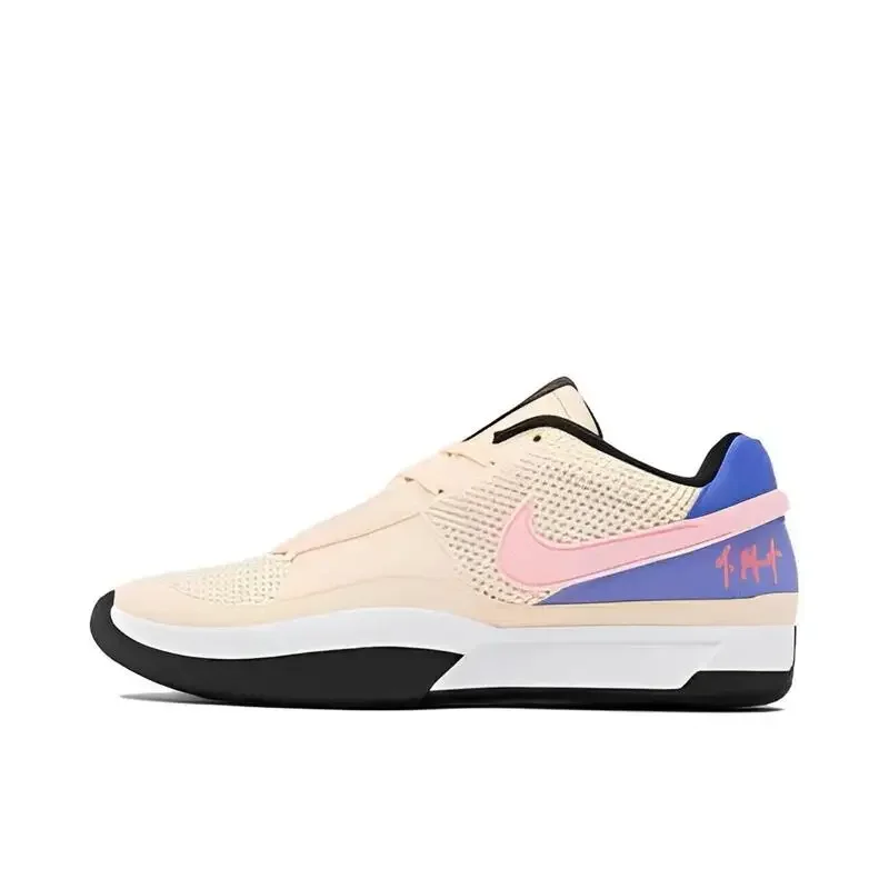 

Nike Ja 1 Morant 1generation Men's Beige Pink Wear Resistance Anti-torque Cushioned Breathable Sports Basketball Shoes