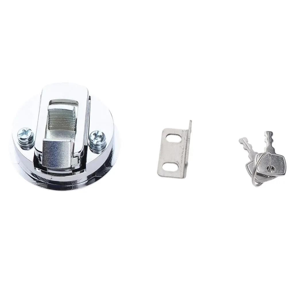 Marine Boat Accessories Stainless Steel Flush Pull Latch Recessed Lock for RV Toolbox Shower Room Door