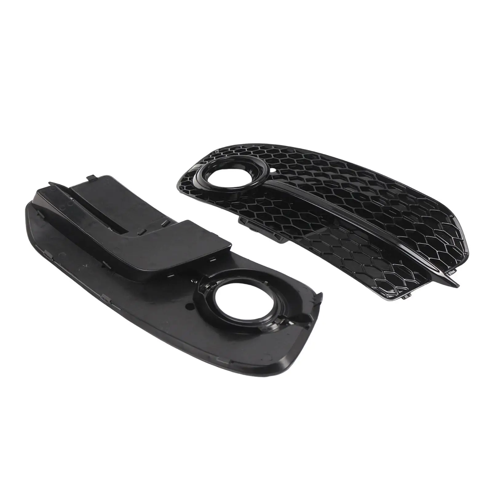 

Fog Light Grille Accessory Foglight Vent Repair Parts Honeycomb Front Lower Grille Trim for Audi Q5 Easy to Install Modern