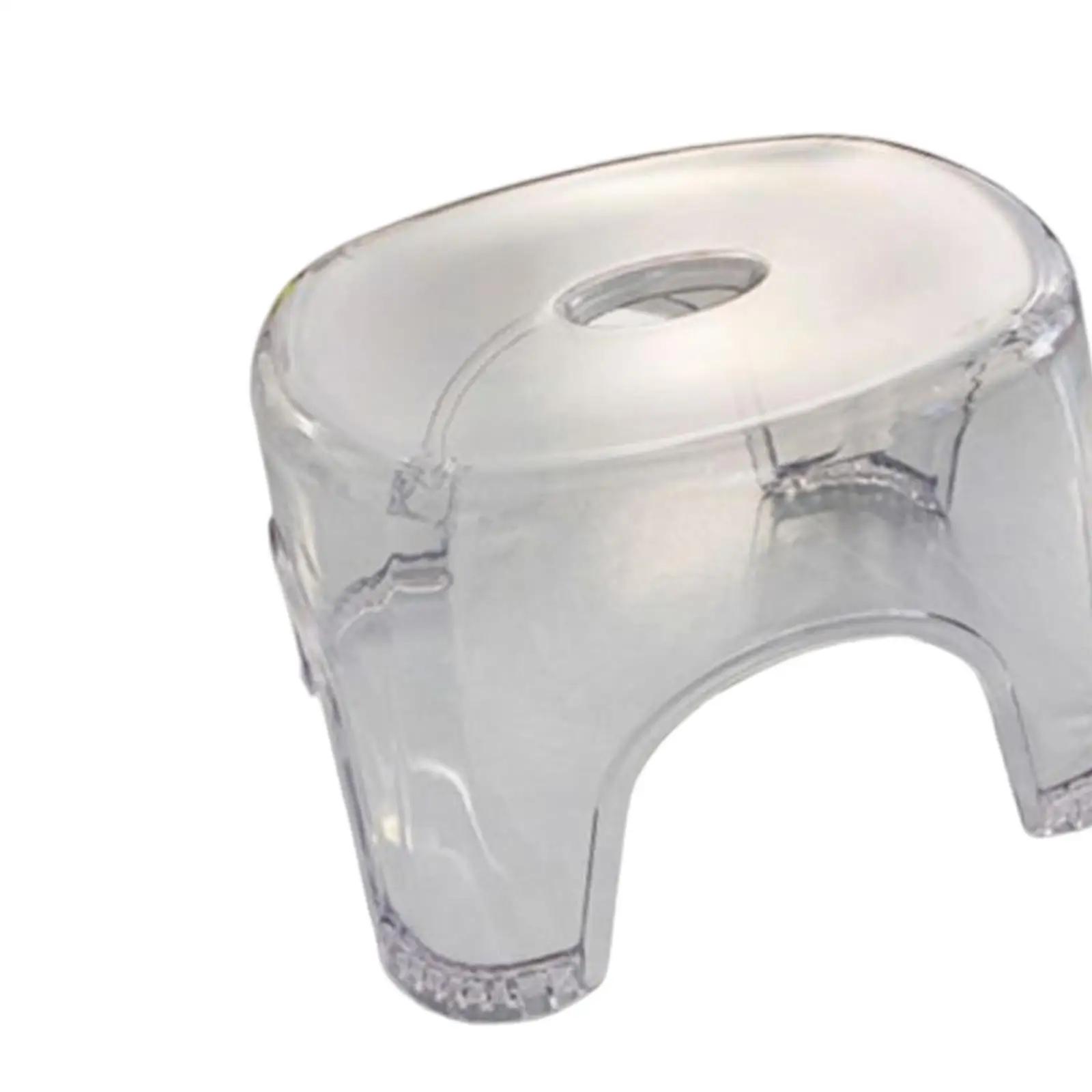 

Acrylic Bathroom Stool Shoe Changing Stool Household for Apartment Bedroom