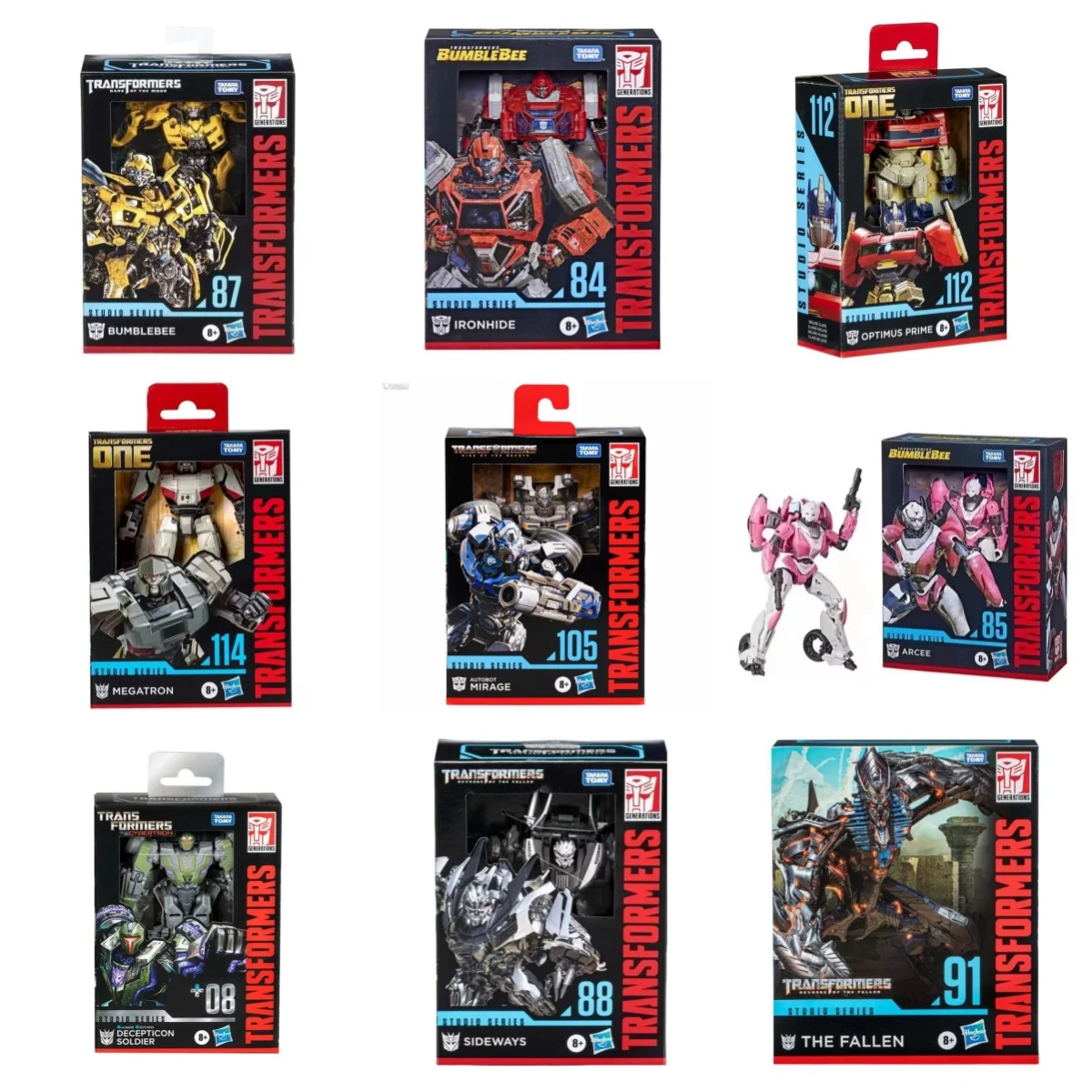 Figuras de Anime de la Serie Transformers de Takara Tomy Hasbro: Starscream, Scorponok, Wheeljack, Sunstreaker, Megatron, Shockwave