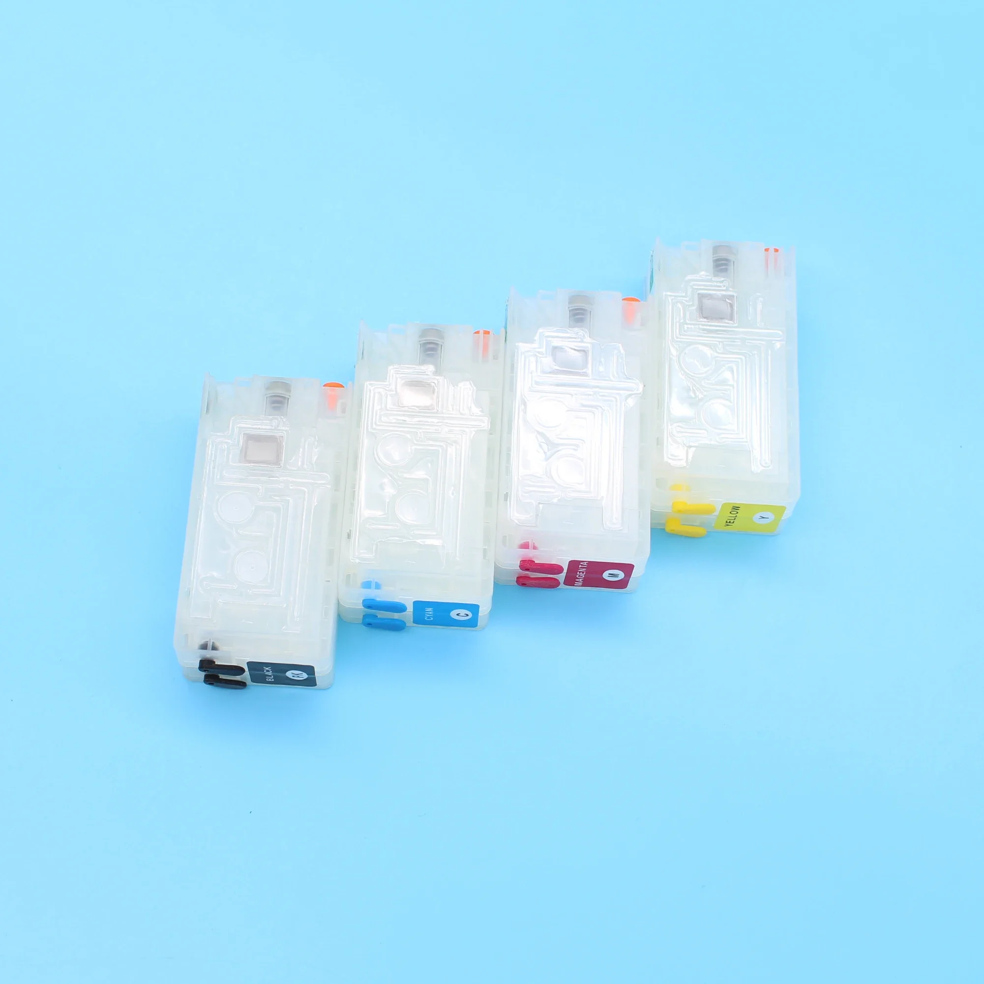 

4 Colors 28ml for Epson GJiC22P Label Empty Refillable Ink Cartridge Without Chip For Epson TM-C3500 TM-C3510 TM-C3520 Printer