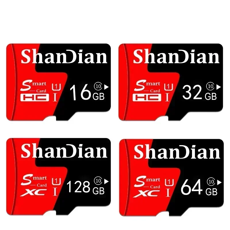 SHANDIAN Class 10 Mini SD Card 16GB Flash Memory 16GB Micro TF Card Driving Recorder Memory Card Memoria for Smartphone