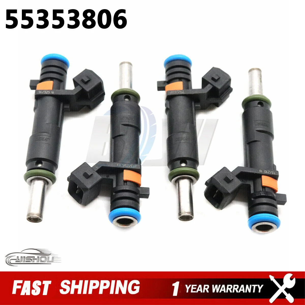 4pcs Car Fuel Injectors for Chevrolet Cruze Orlando Trax Epica 55353806 for Vauxhall Astra Insignia Opel Astra H Zafira 55353803