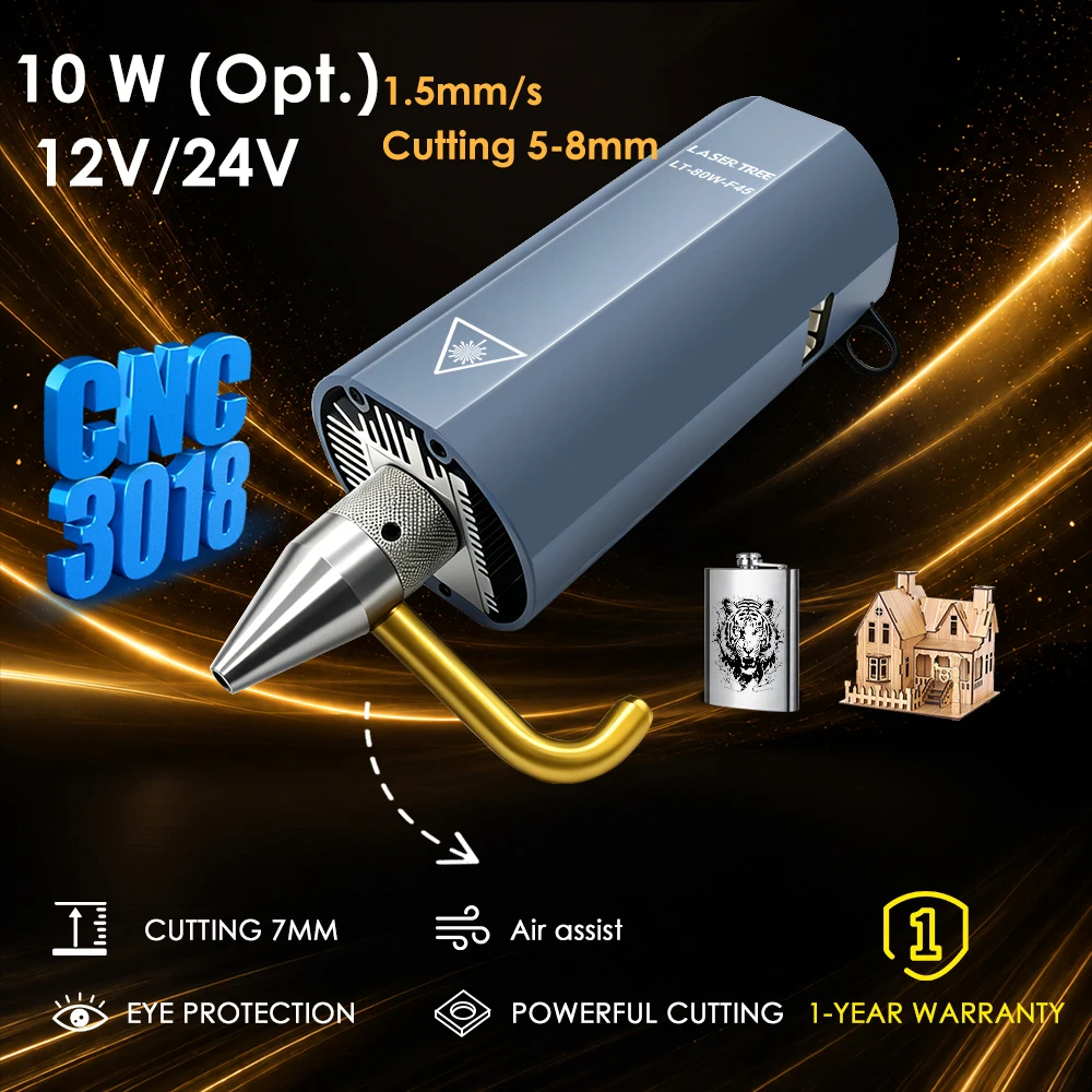 3018 Cnc - LASER TREE 10W Optical Power Blue