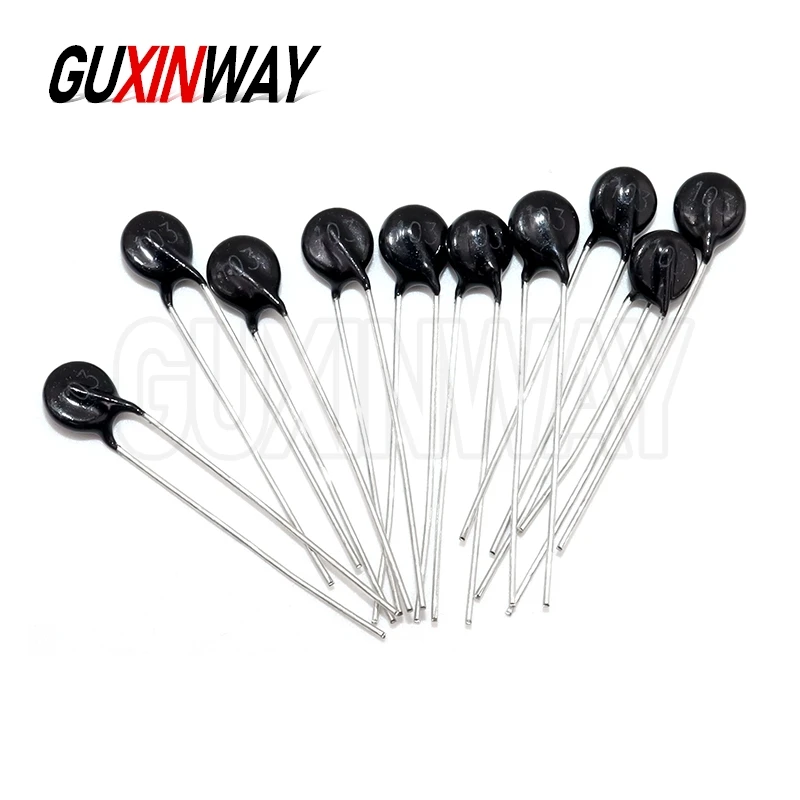 10PCS black round head Thermal Resistor NTC thermistor MF11 103 5mm 10K
