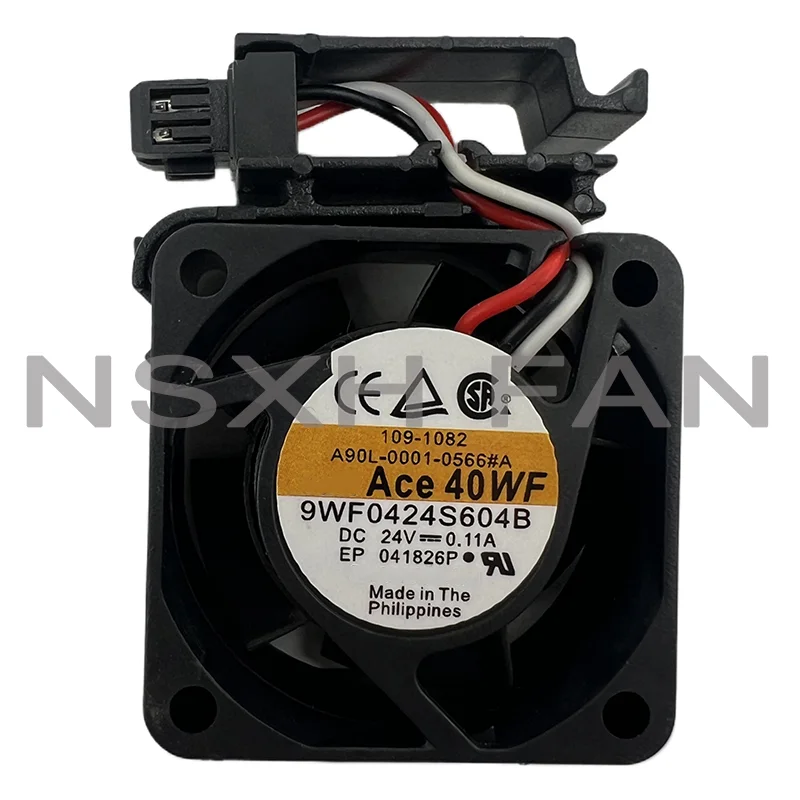 9WF0424S604B 24V 0.11A 3-Wire 40x40x20mm Server Cooling Fan A90L-0001-0566#A