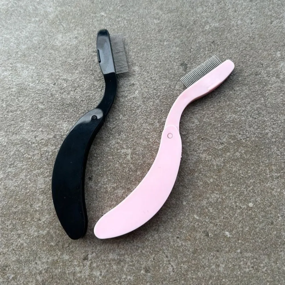 Nieuwe Opvouwbare Wimper Separator Kam Roestvrij Stalen Tanden Ultrafijne Mascara Kam Wimperborstel Makeup Tools