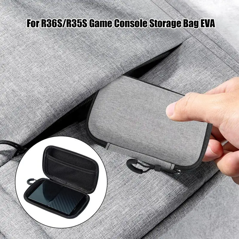 Game Console Carry Case Travel Case Protective Cover Hard Shell Protective Case Controller Storage Organizer EVA Travel Bag Game