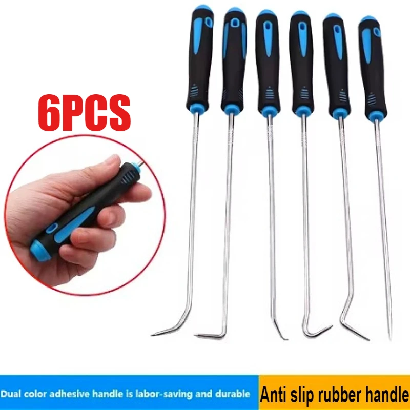 

6PCS Pick Hook Set Durable Extra Long O-Ring And Seal Remover Craft Hobby Tool Color Randomly Bearing Puller Tool Tools Tools