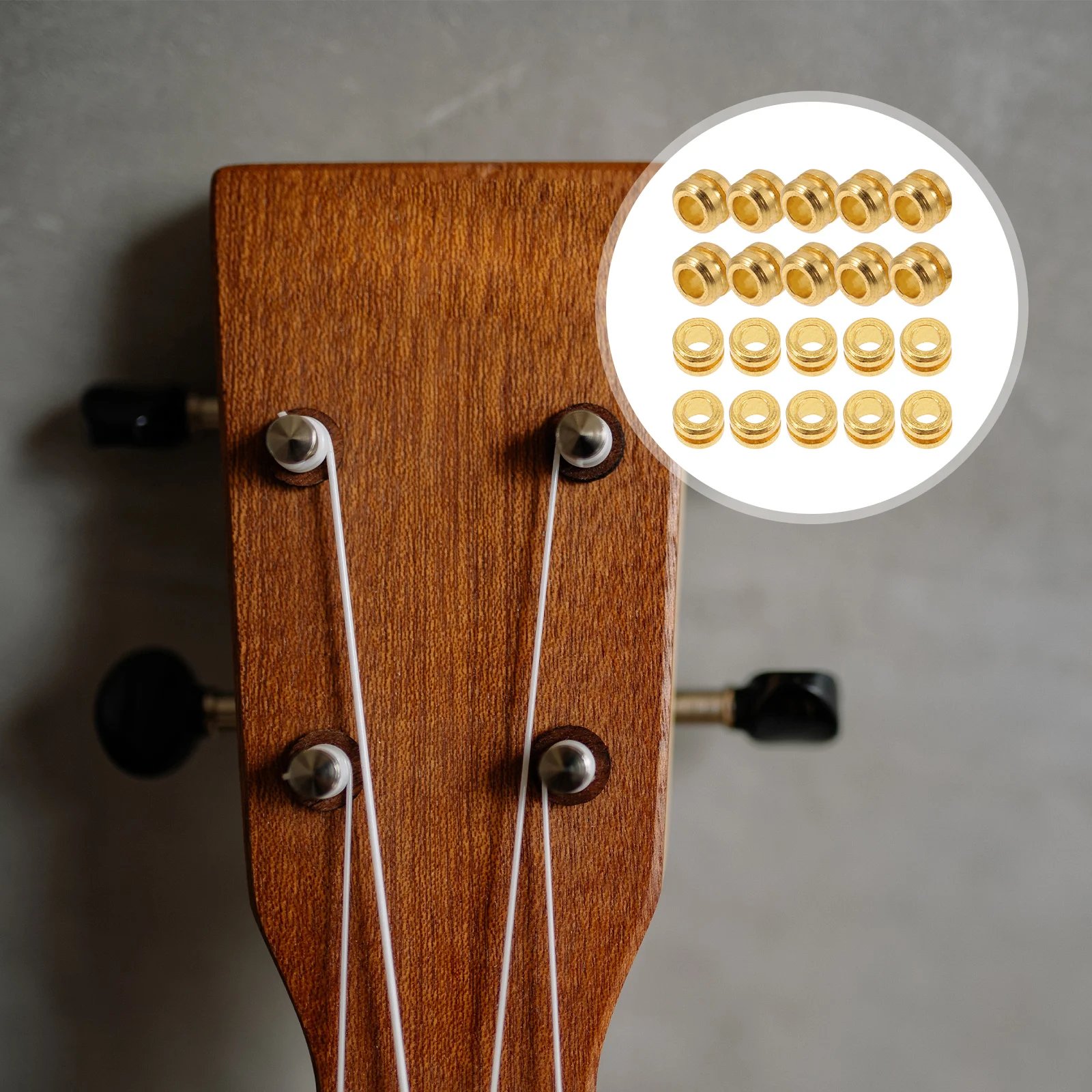 

20pcs Guitar Strings Practical Bead Tail Metal Durable Replacement Refit Sound Improvement Accessories Acoustic Parts