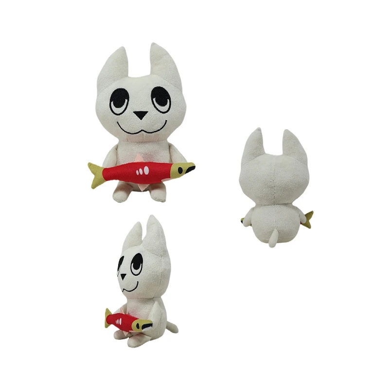 Cat Plush Fishing Game Toy Cute Soft Stuffed Animal For Kids Cat Lovers Bedroom Decor Party Centerpiece Birthday Christmas Gift