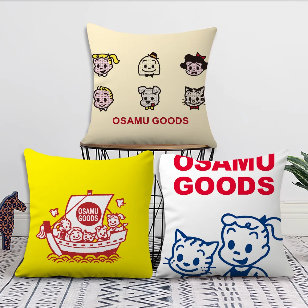 Cartoon Art O-Osamus Goods Pillow Case Square Cushion Room Bedroom Headboard Sofa Living Backrest Car Accessories Nap Time