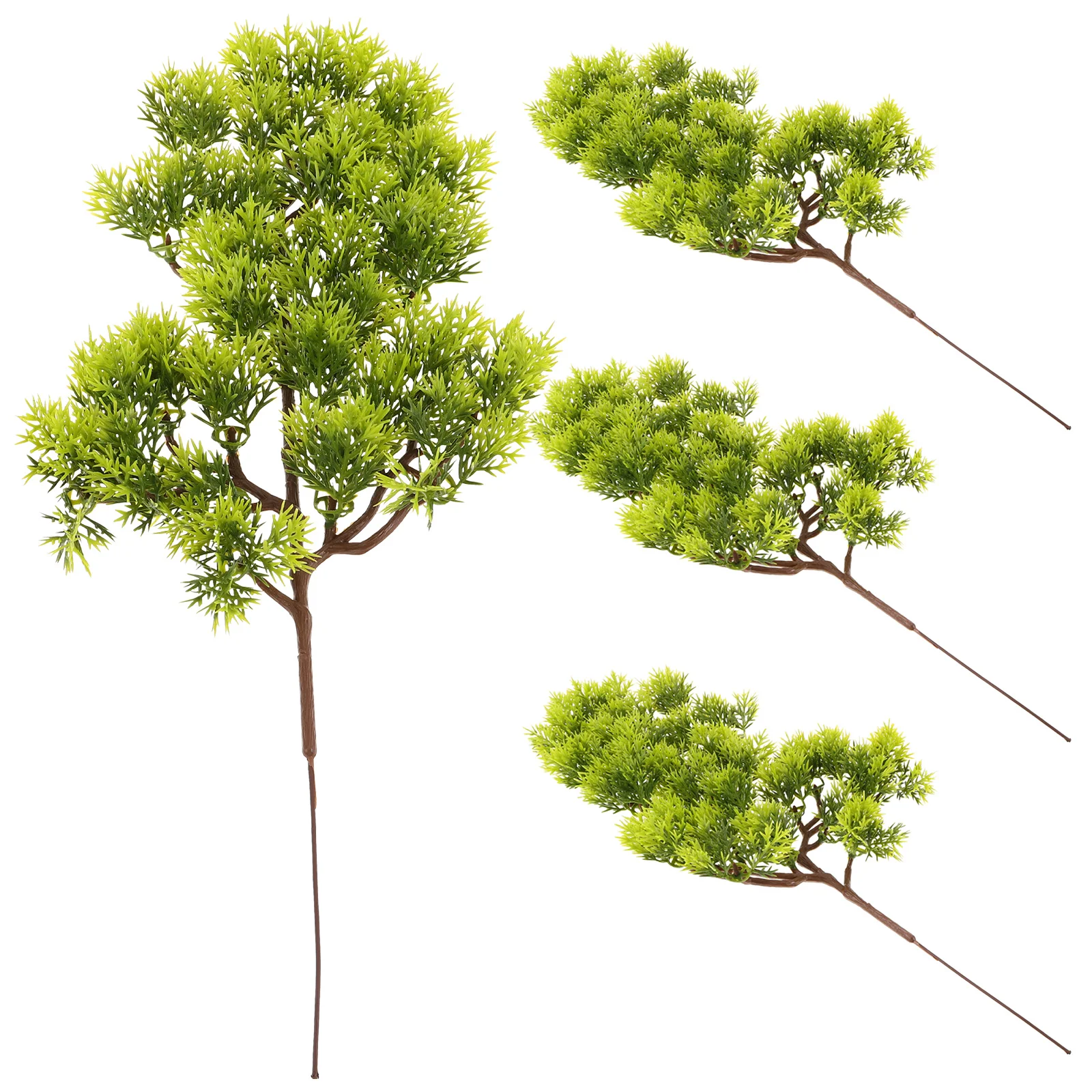 

4Pcs Artificial Pine Tree Branches Lifelike Faux Greenery Picks for Home Office Vase Decor DIY Floral Arrangements Holiday