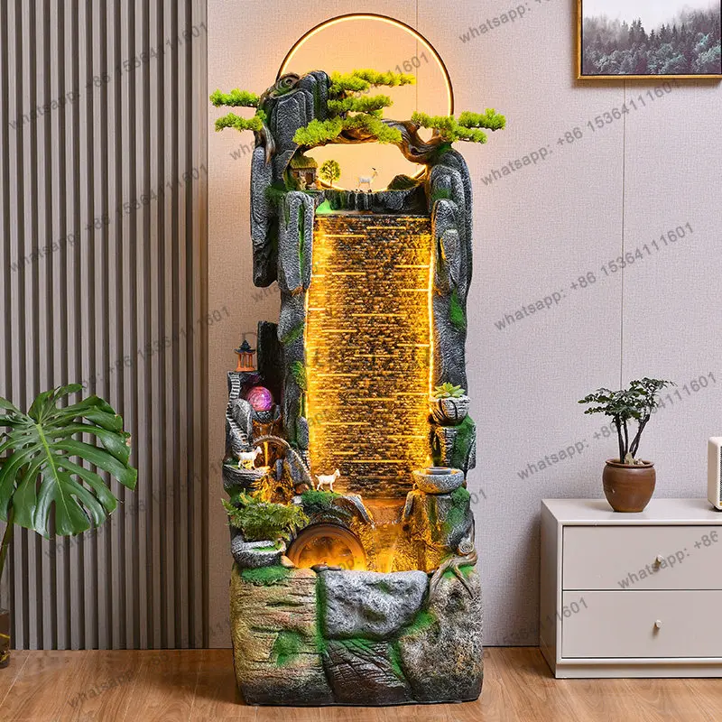 New Chinese rockery flowing water ornament office floor circulating water