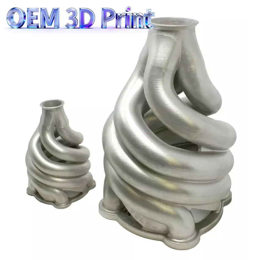 Custom Metal 3D Printing Service Stainless Steel 316L & 17-4PH Complex Structural Manifold Housing OEM Precision Parts