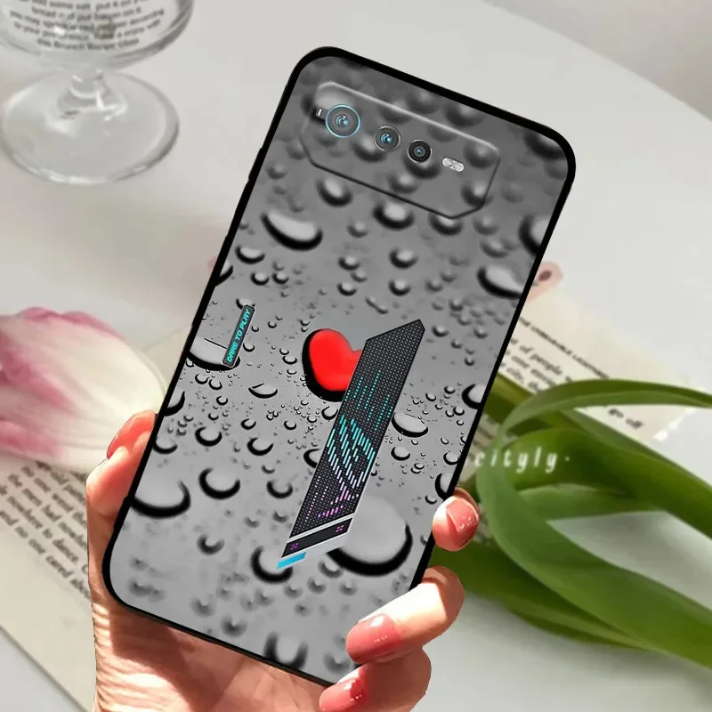 Para ROG Phone 6 Pro funda ROG6 ROG7 moda de lujo silicona TPU funda de teléfono suave para Asus ROG Phone 7 Fundas protectoras Coque