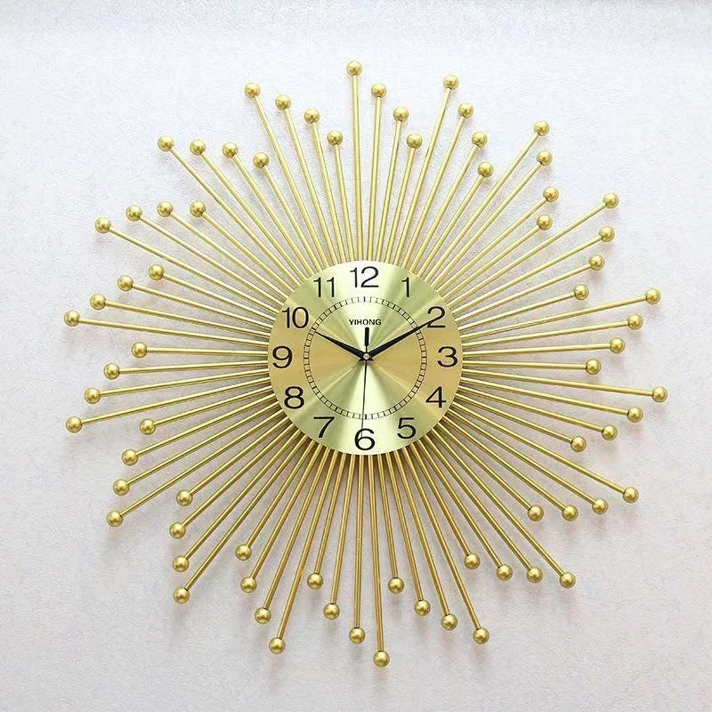 70CM NEW Good Quality  light luxury clock Gold creative household fashion hanging clock modern simple wall clock for l