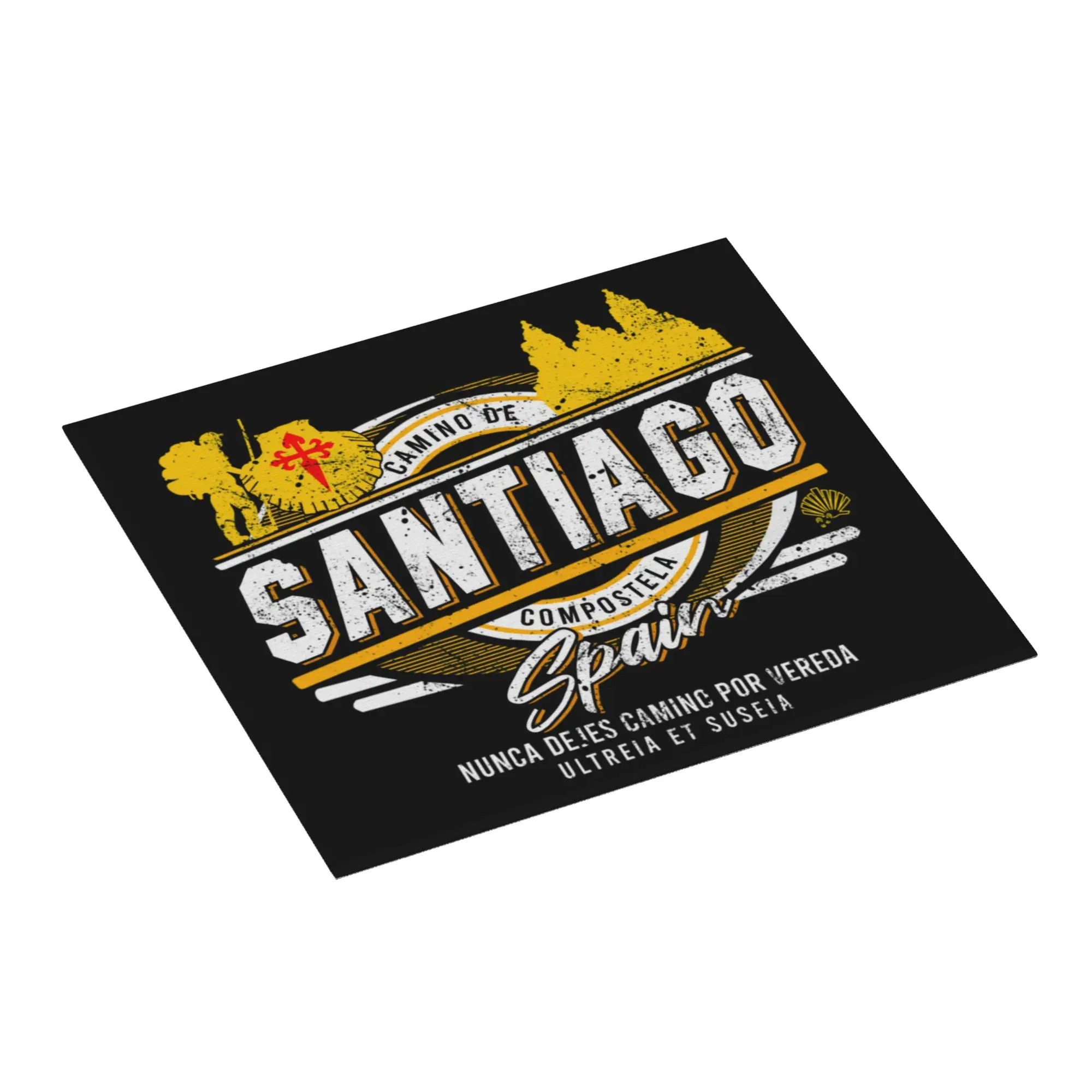 Buen Camino De Santiago Drying Mat For Kitchen Waterproof Non‑Slip Compostela Peregrino Bathroom Countertop Protector Mat