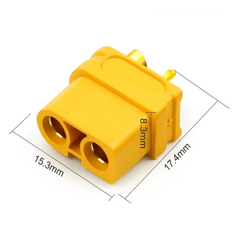 10PCS  XT60U XT60 Upgrade Plug Connector with 3.5mm Gold Plated Banana Plug For Rc Drone Car Boat XT60U-M/F