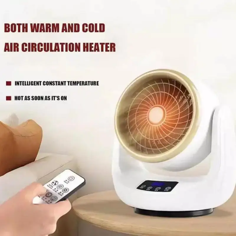 1000W PTC ceramic heater household speed hot air blower dual-purpose hot and cold heater office energy-saving small sun desktop