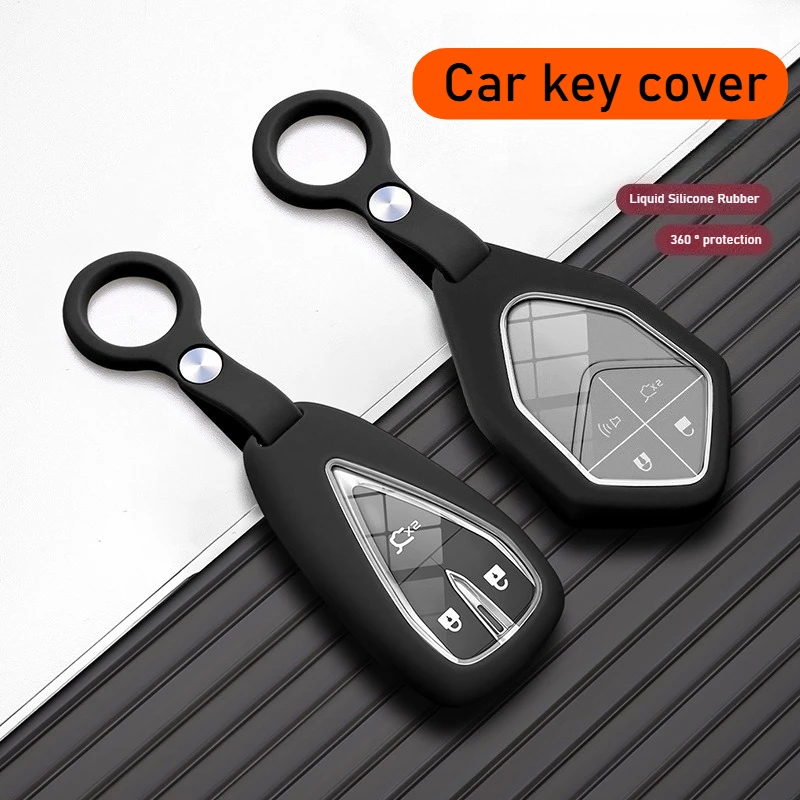 Smart Key Fob Cover for Changan UNI-V Eado Eado CS35 Plus CS55 UNI-S CS75 Plus Silicone Scratch Resistant Car Accessories