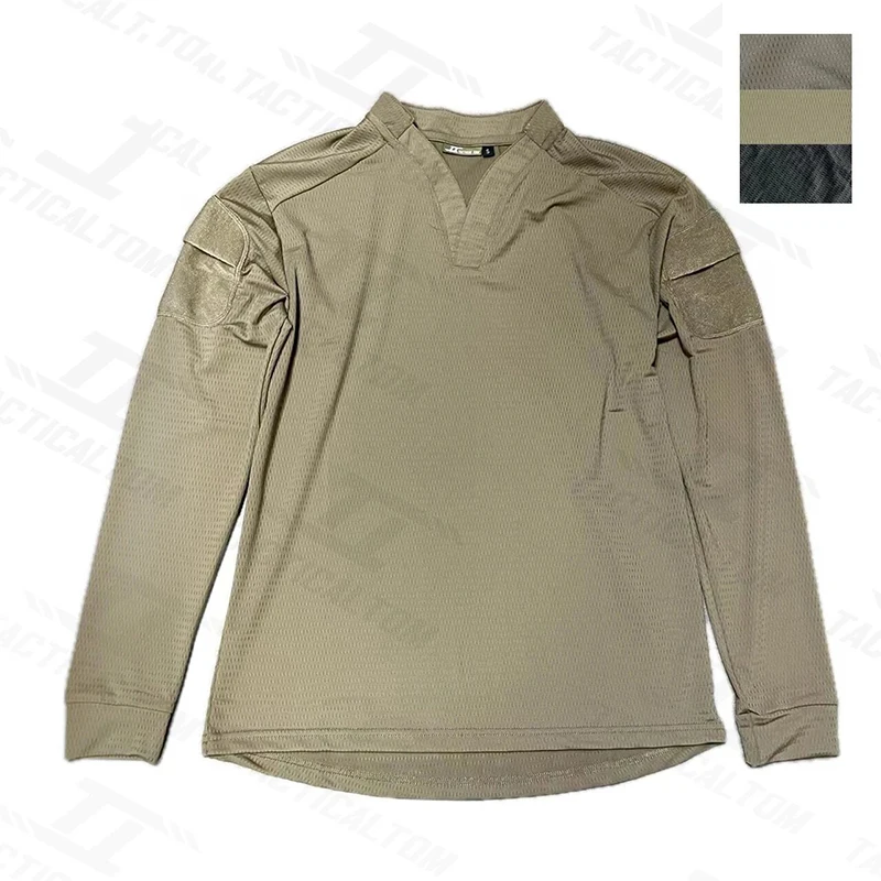 

VS Тактическая футболка с длинным рукавом, уличная футболка для пешего туризма, альпинизма, быстросохнущая, впитывающая пот, футболка с v-образным вырезом