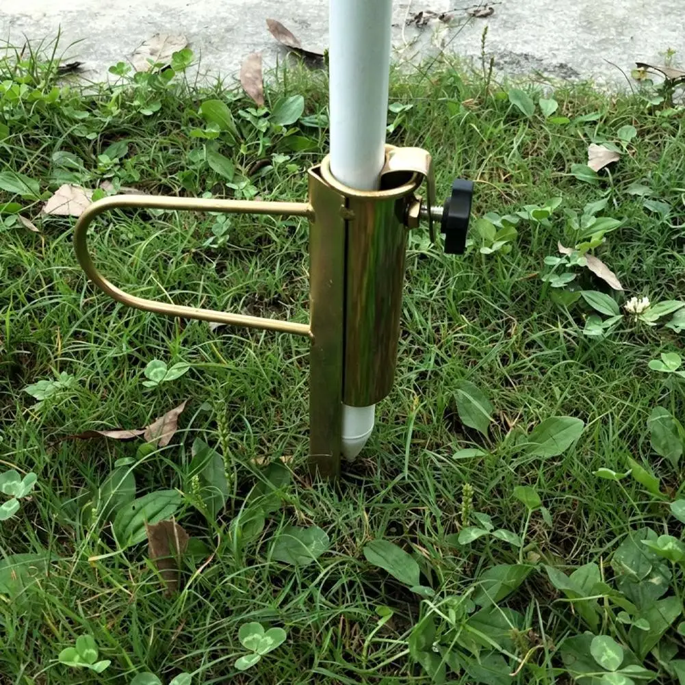 Courtyards Parasol Spikes Heavy-Duty Umbrella Ground Anchor Metal Spike Stand For Garden & Camping Umbrellas