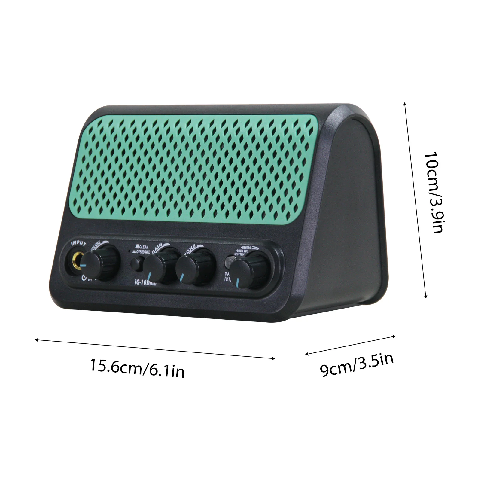 مكبر صوت جيتار DK مكبر صوت BT مع 30 وضعًا للآلة مدمجًا، تأثيرات محرك الأقراص الزائدة النظيفة، سماعة رأس مدخل AUX Jac