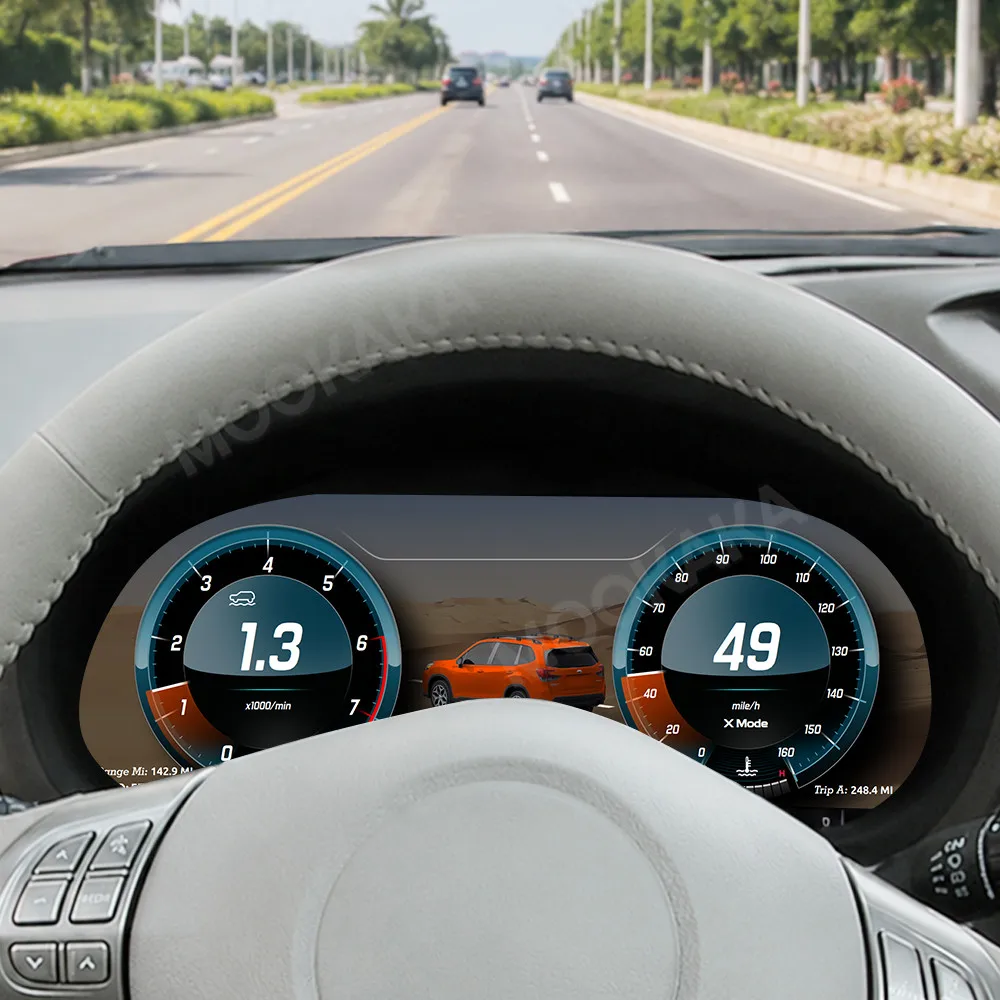 Car LCD Dashboard For Subaru Forester 2008-2012 Digital Cluster Instrument Panel Cockpit Multifunctional Speedometer