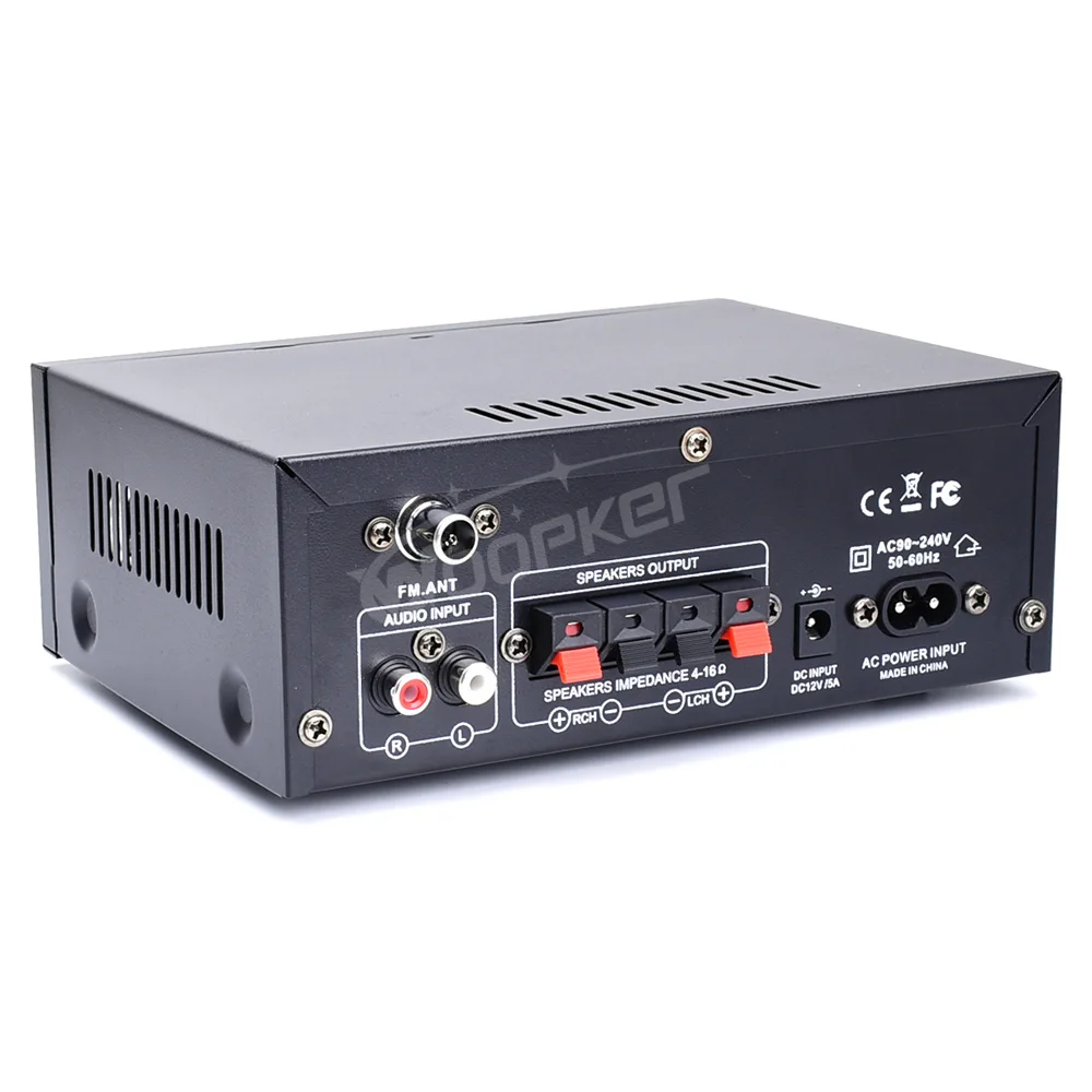 Amplificateur HiFi Bluetooth AK45 400W Stéréo - Radio FM, USB, SD, Entrées Micro Pour Maison Et Voiture