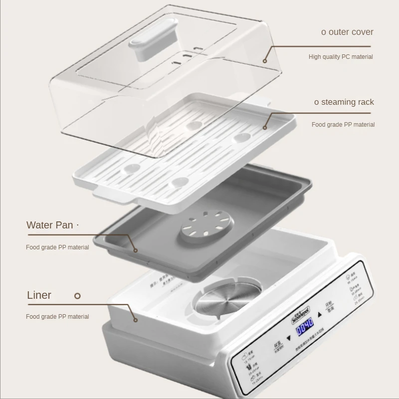 Nồi Hấp Điện Đa Chức Năng Hộ Gia Đình Ba Lớp Nấu Ăn Và Hầm Tích Hợp Hộp Ăn Sáng Máy