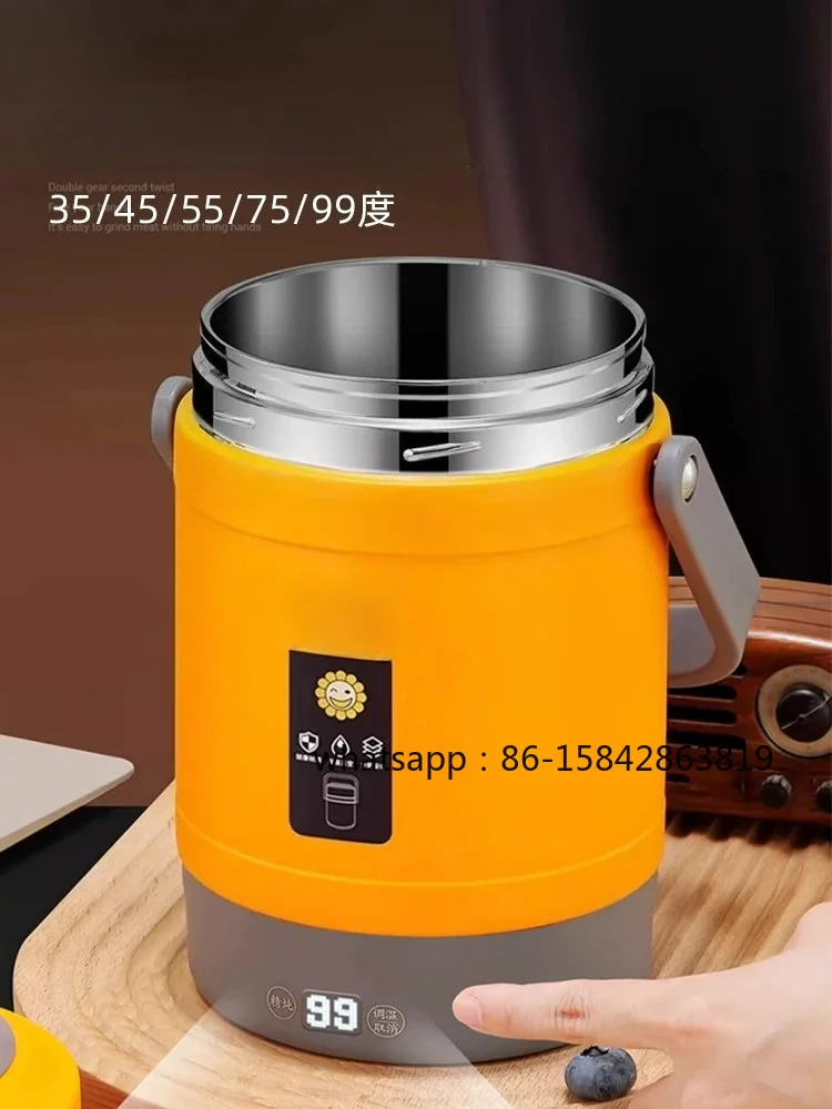 Plug-in Electric Heating Lunch Box Portable Thermal Food Warmer Container for Office Travel