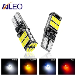 AILEO 2pc T10 Led W5W 194 Car Lamps Canbus No Error 26SMD For Car Interior Accessories Lamp Tail Reverse Light 6000K IP67 12V