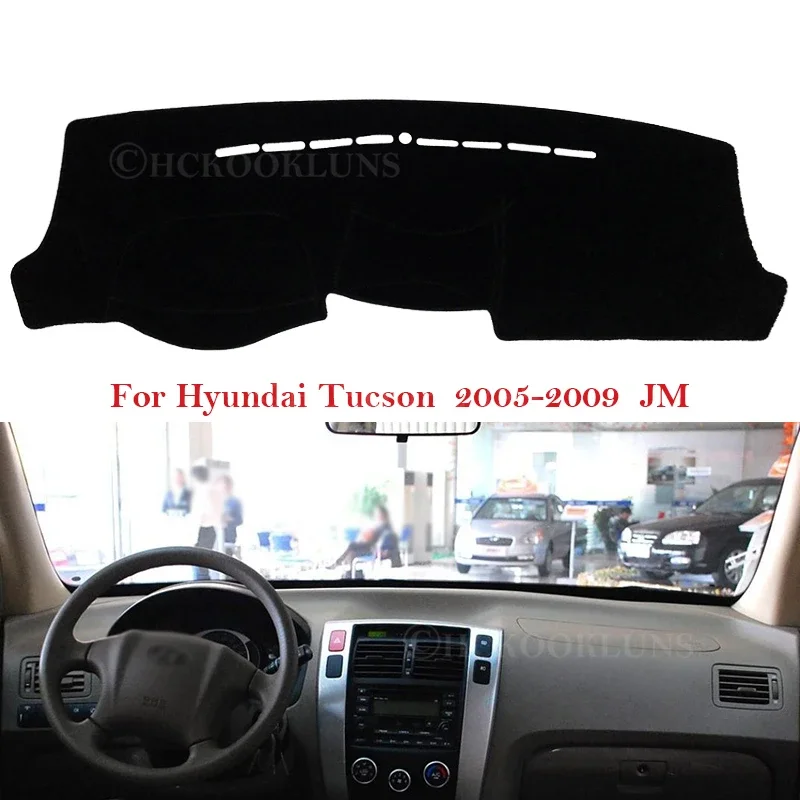 Dashboard Cover Protective Pad for Hyundai Tucson 2005 2006 2007 2008 2009 JM Car Accessories Dash Board Sunshade Carpet Dashmat