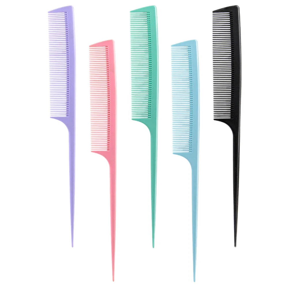 

Pointed Tail Comb Hairstyle Haircut Pin Straightening Fine Combs for Men