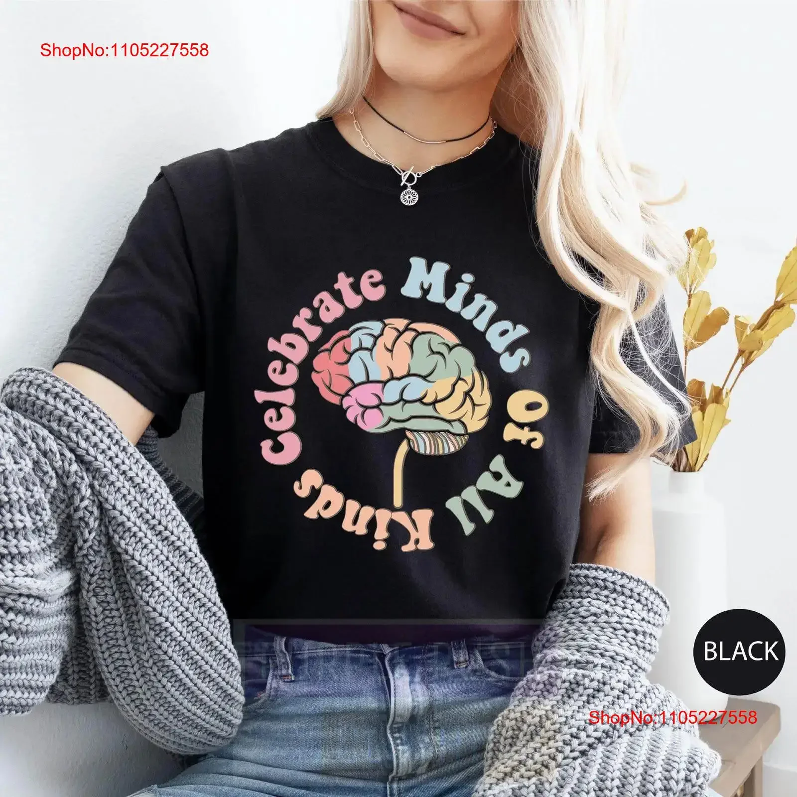 Celebrate Minds Of All Kinds T Shirt Autism Awareness Neurodiversity Acceptance Special Education vintage Washed graphic