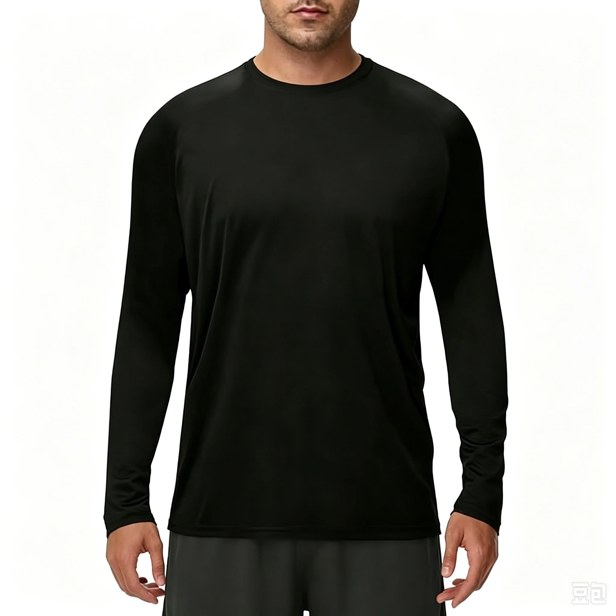 Men's UPF 50+ UV Protection Rash Guard Long Sleeve Shirt, Quick Dry Lightweight for Fishing Running Outdoor Sports
