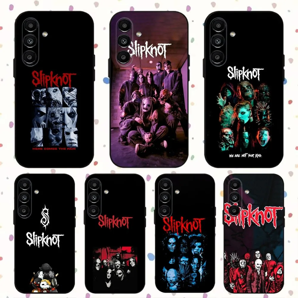 S-SlipknotS Rock Ban Phone Case For Samsung S24,S21,S22,S23,S30,Ultra,S20,Plus,Fe,Lite,Note,10,9,5G Black Soft Cover