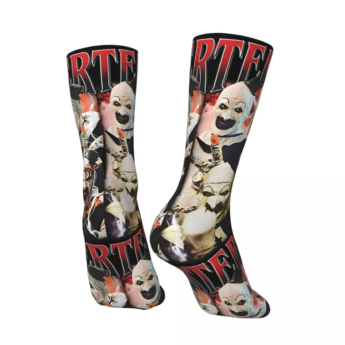 Stoking Vintage Terrifier Terbatas Kaus Kaki Pria Kaus Kaki Kawaii Sejuk Kaus Kaki Desain Anti Selip Luar Ruangan Musim Gugur Ide Hadiah