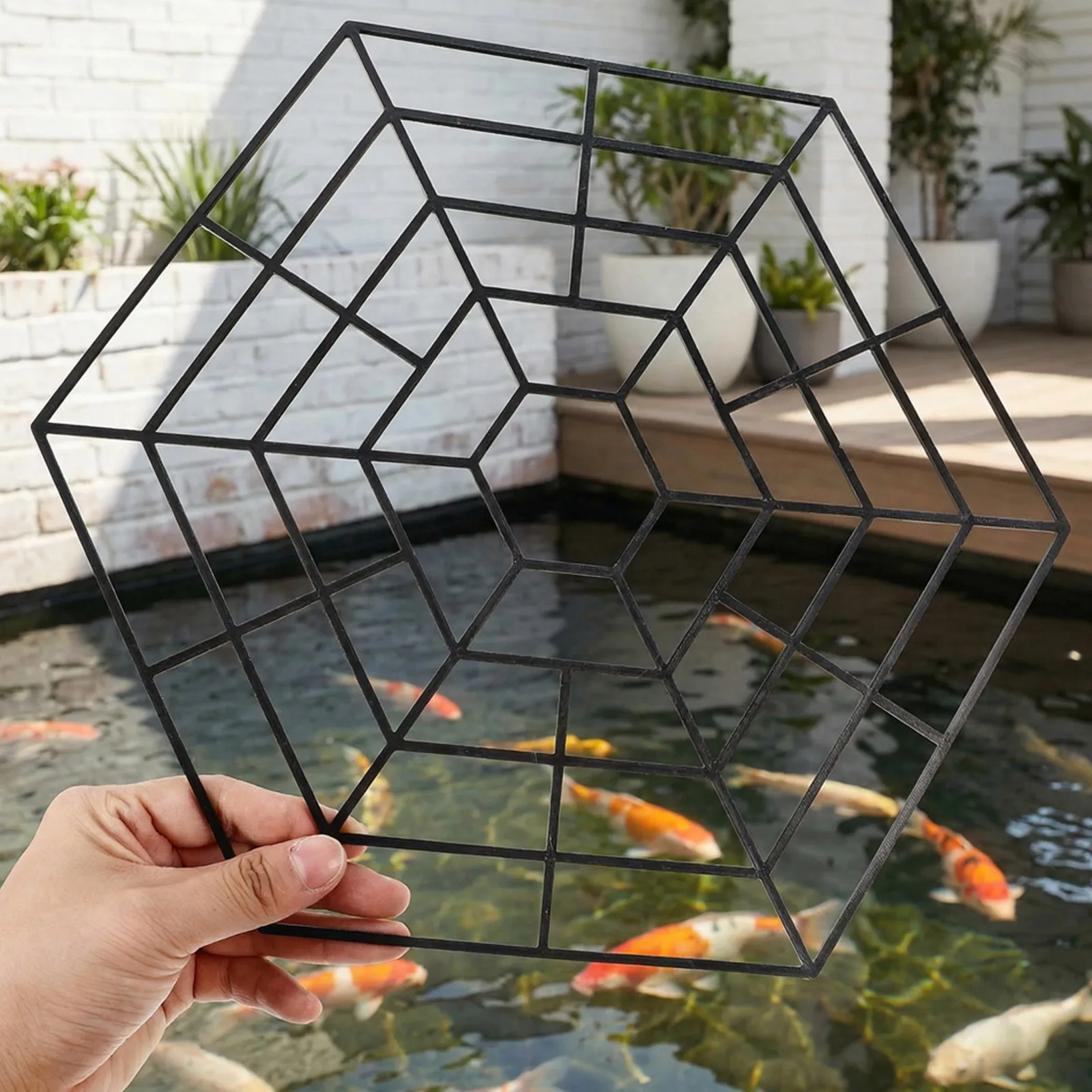 40 pcs Pond Protector Mesh Fish Garden Ponds Net Guard Halloween Christmas New Year Fish Pond Netting Fish Pond Covering Net