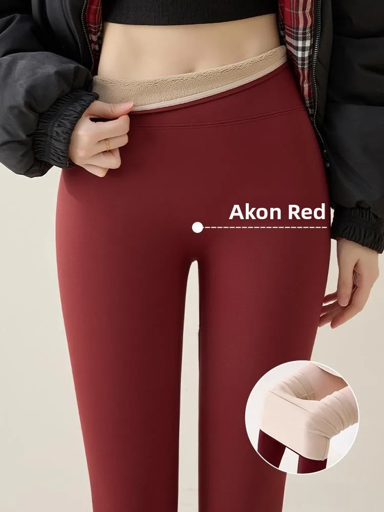 Rouje Dsyle Women's Fce Lined ark Bite Yoga Pants Cotton Trousers Autumn Winter Warm Base Layer Pants Casual Wear