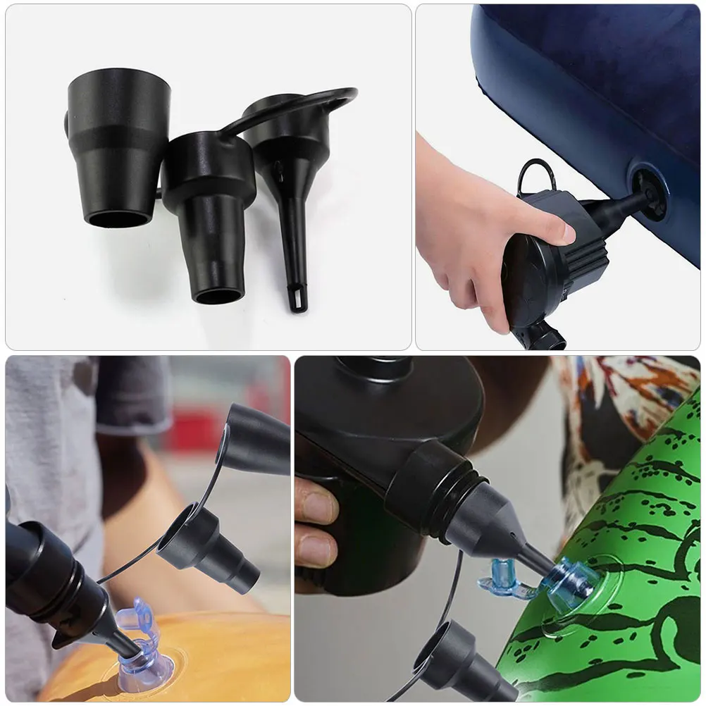 

Air Pump Replacement Nozzle for Inflatable Beds Pools Sofas Reusable Plastic Nozzles Quick Inflation Compressor Attachments